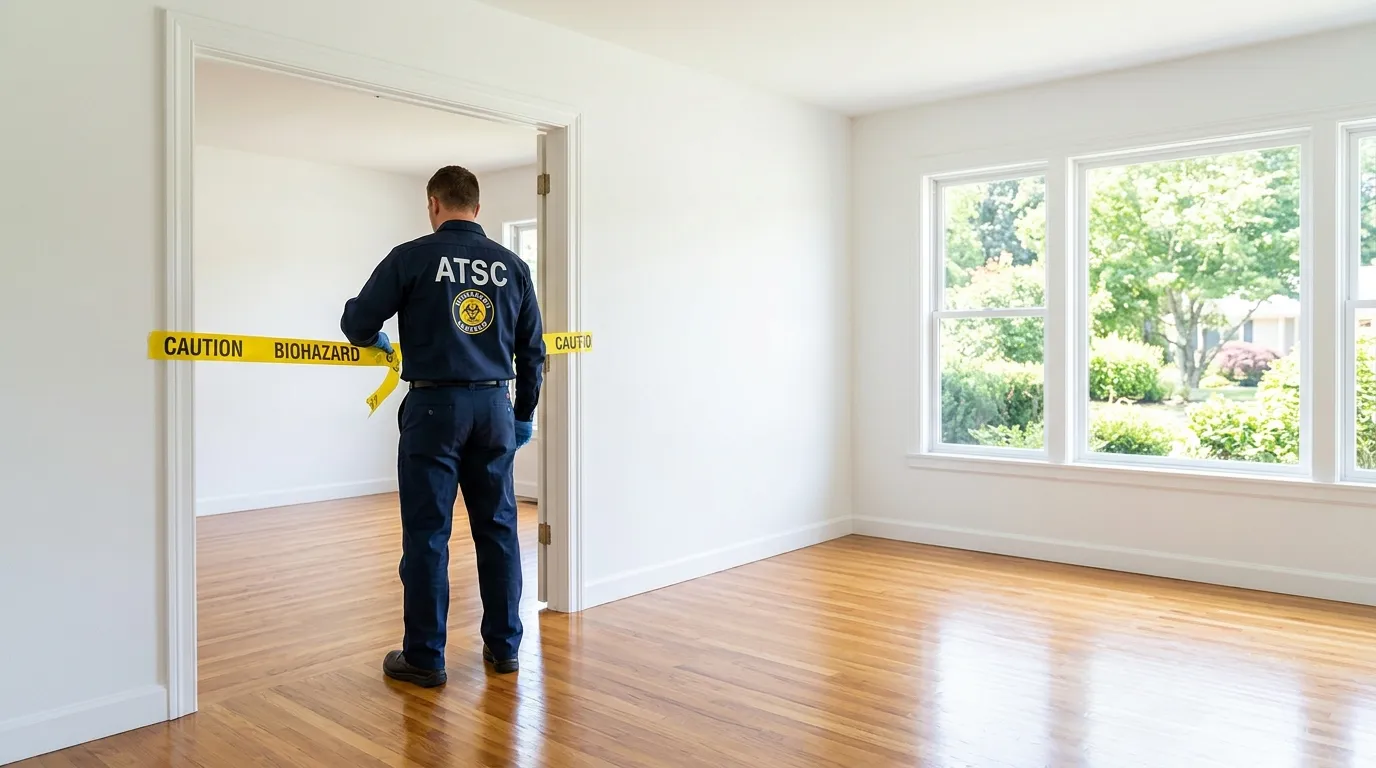 Certified biohazard cleanup crew performing Crime Scene Cleanup in Waxahachie