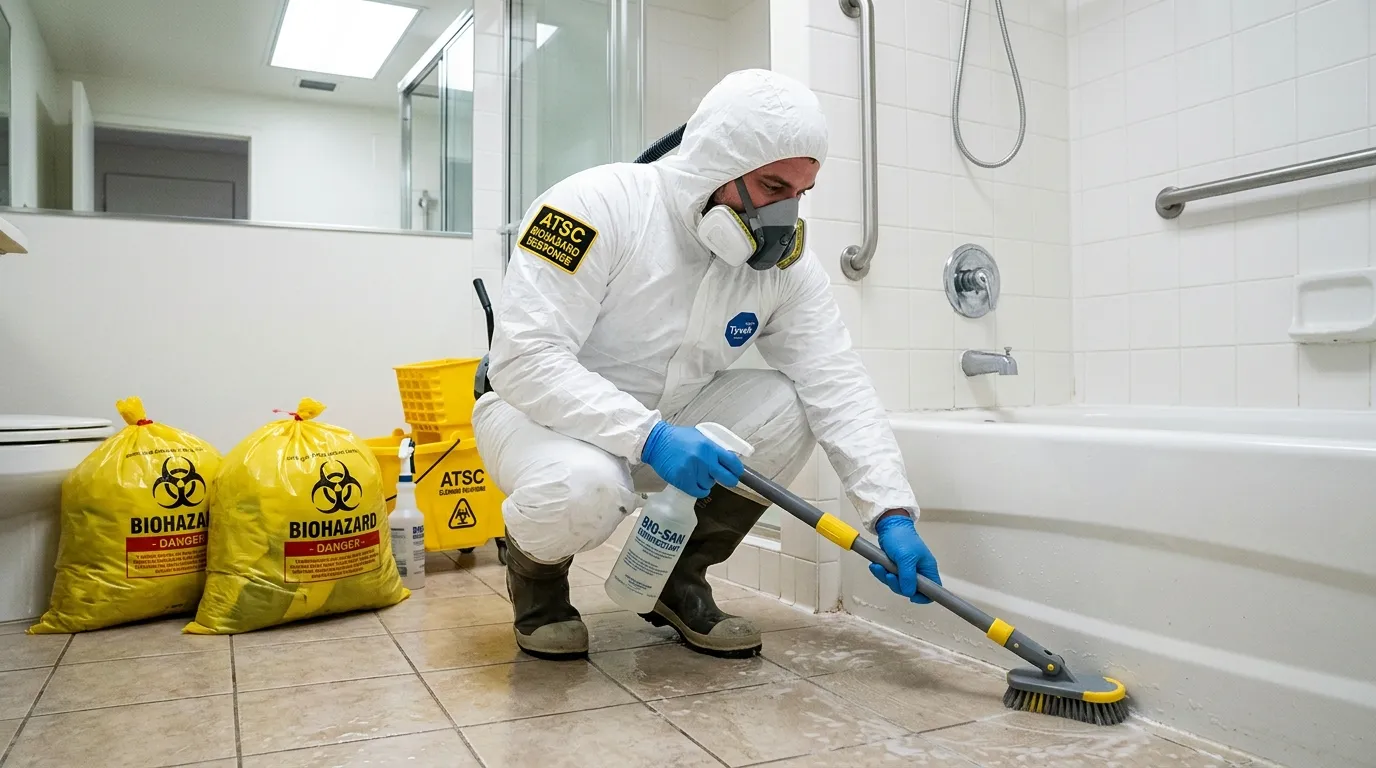 Decontamination equipment deployed for Blood Cleanup in Waxahachie
